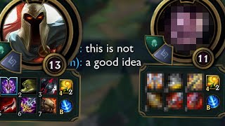 League of Legends but I play my favorite champion with my least favorite champions build