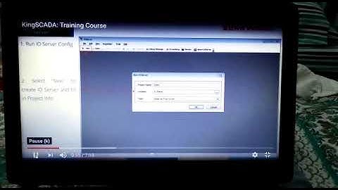 Video # 02 Start New Project & Configuration of I/O Server in  KingSCADA