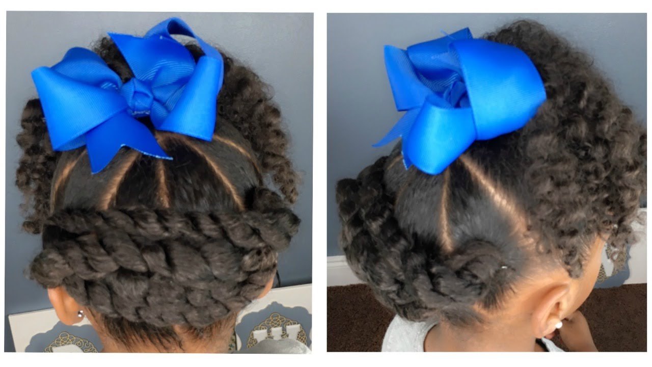 Umbrella Twist Tutorial  Kids Natural Hairstyle  IAMAWOG 