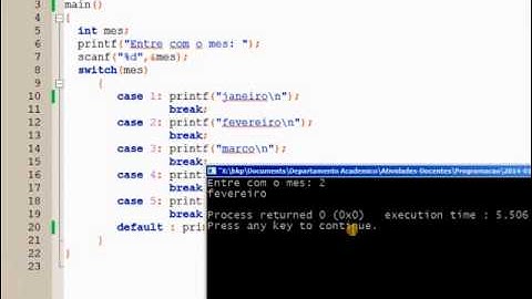 08 - Introdução à programação - switch-case - Linguagem C