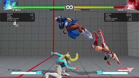 STREET FIGHTER V - R. Mika V-Trigger combos