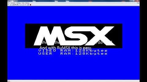 Install and use RuMSX