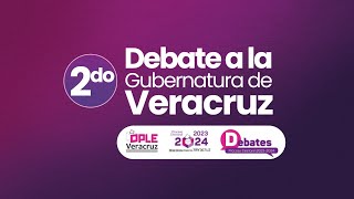 Segundo debate público entre candidaturas a gubernatura en el estado de Veracruz