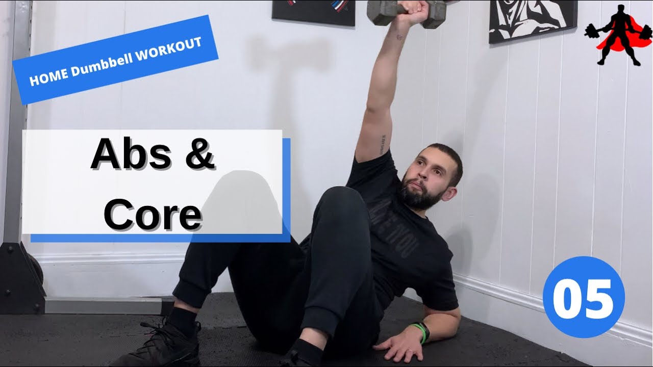Home Dumbbell Abs / Core HIIT Workout 05 1Life1You Fitness Training