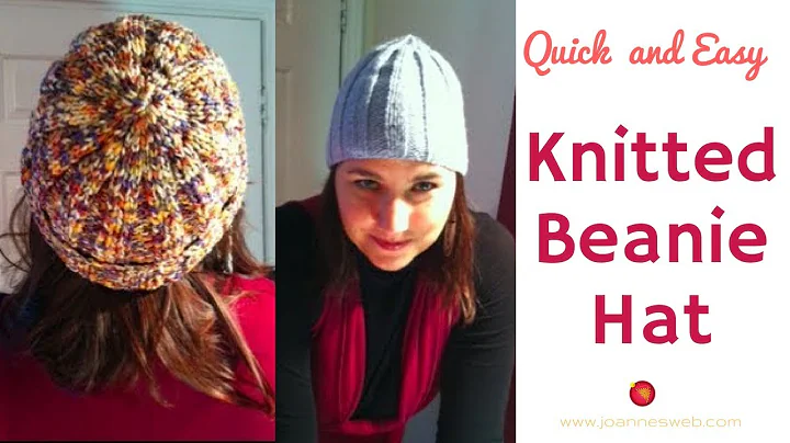 Knitted Beanie Hat Quick and Easy