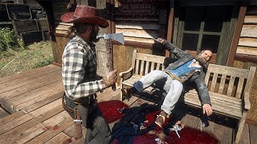 Red Dead Redemption 2 : Torturing and Brutally Killing NPCs #91 (Euphoria Ragdolls)