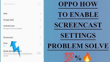 OPPO phone how to enable screen cast setting tips and tricks.