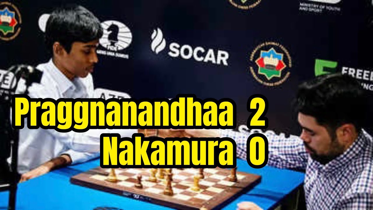 Praggnanandhaa VS Nakamura 🌎 2 = 0 #World #Championship #chess #iq 