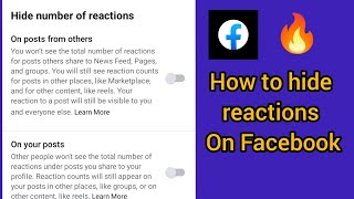 how to hide reactions on Facebook screenshot 5