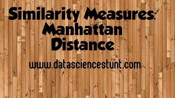 Similarity Measures: Manhattan Distance #shorts #ai #ml