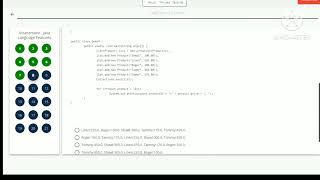 Java_Language_Features_Assessment_Solution of "Infosys Springboard" (With 💯% accuracy).