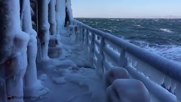 Ice accretion on board