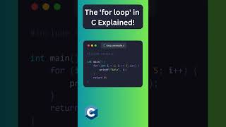 C For Loop in 60 Seconds – Beginner Friendly Example!