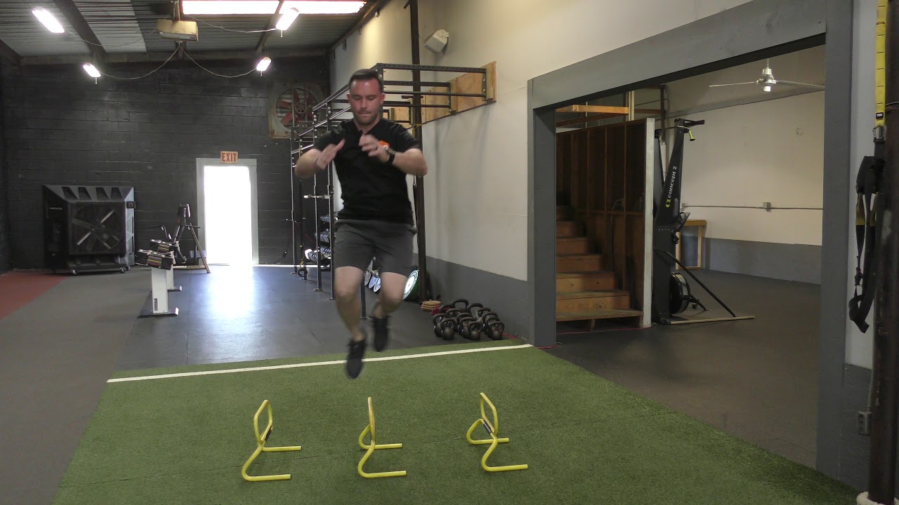 Lateral Hurdle Hop Series - YouTube