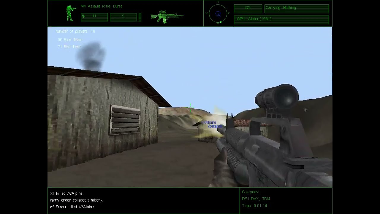 Delta Force 1 Got my a** whooped on Dry Riverbed