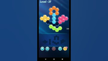 BLOCK HEXA PUZZLE LEVEL 37 ANSWERS RAINBOW A PACK