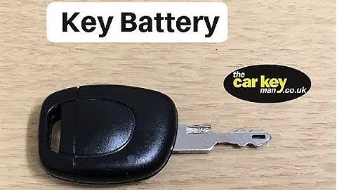 Key Battery Renault Clio HOW TO change
