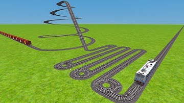 FLG TRAINS CROSSING FROM ROUNDED CIRCLES RISKY RAILROAD TRACKS ZIG ZAG TRACK ||@IndianRailroad-fl1xk