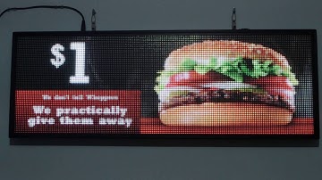 test video for  animation LED sign