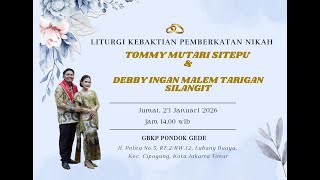 Kebaktin Pemberkatan Nikah | Tommy Sitepu & Debby Br.Tarigan Silangit  | GBKP Runggun Pondok Gede |