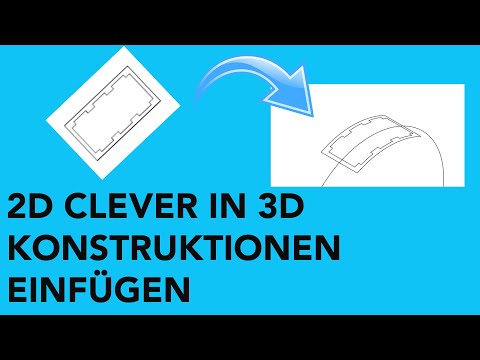 2D zu 3D - Konstruktionen an perspektivischen Zeichnungen anpassen