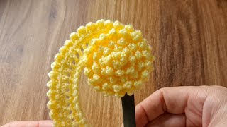 Невероятно простой и великолепный узор для вязания цветов крючком
