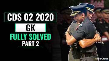 CDS 2 2020 GK Answer Keys [Fully Solved] - PART 2