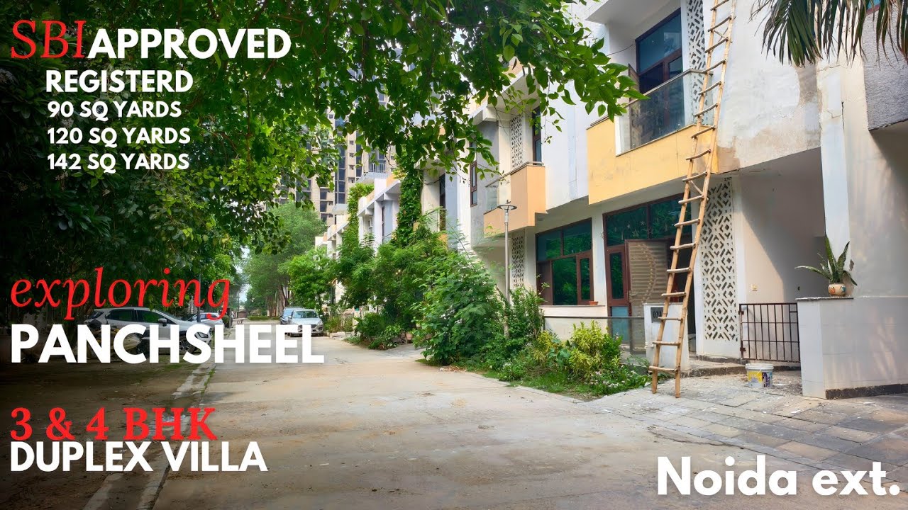 Explore Panchsheel Villa Project All Duplex villa size with SBI approved & registered