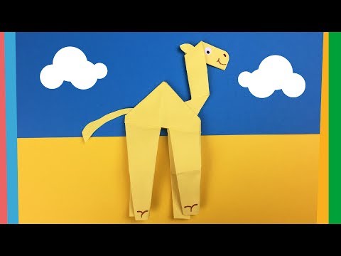 Paper camel craft from one piece of paper | Easy creative activity to do with kids