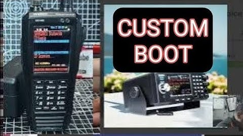 UNIDEN SDS100 - CUSTOM BOOT IMAGE