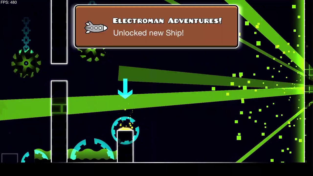 Beating Geomatry dash day 1 part 1