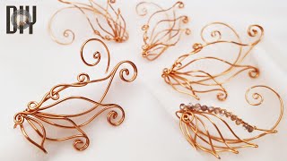 Angel Wings Fairy Wings Earcuff Elf Ear Wire Jewelry Simple Diy 691