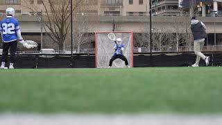 Duke Goalie Will Helm Gets Warmed Up by Alex Ready