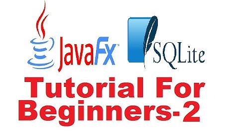 JavaFx Sqlite Database Tutorial 2 - How Connect Sqlite to JavaFx