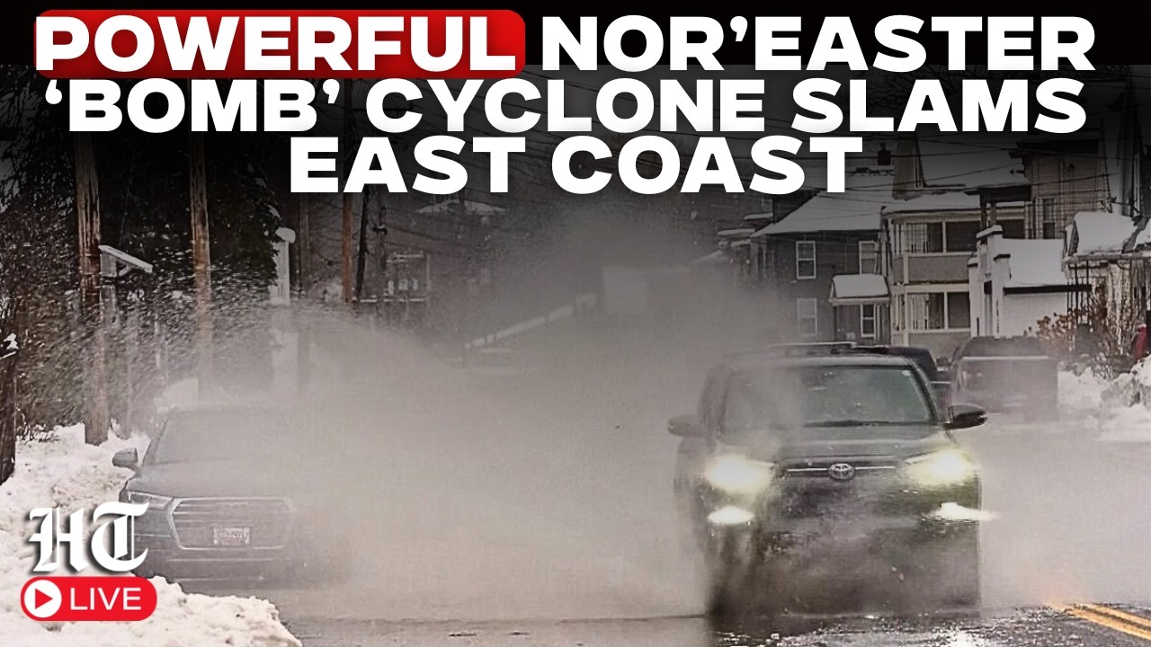 US Winter Storm LIVE | Powerful Nor’easter Bomb Cyclone to Slam East ...