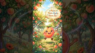 A happy peach saying "Main Aadu Hoon Re!".#shortsvideo #shortsfeed #peaches #clipclaps