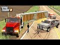 HARVEST ACCIDENT! GRAIN SPILLED ACROSS ROADWAY & CLOSED ROADS (ROLEPLAY) | FARMING SIMULATOR 2019