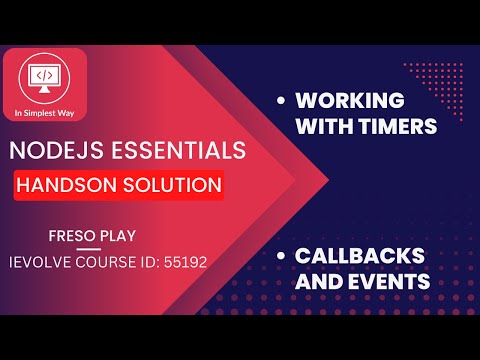 Nodejs essentials FP solution | working with timers | callbacks and events