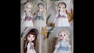 1/4 and 1/6 YOSD BJD Doll clothes Dress-Under the Moon Full Tutorial