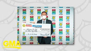 4 friends in Michigan will split historic Mega Millions lottery l GMA