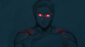 How to make GLOW ART on PHONE || Homelander || Digital Art || Huiok Sketch