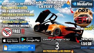 CarX Drift Racing 3 Mod APK 2026 🚗 Unlimited Money + All Cars Unlocked 🔥