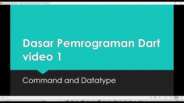 belajar dasar pemrograman dart  ke 1  #dart #tutorial #flutter #dasarpemrograman : datatype