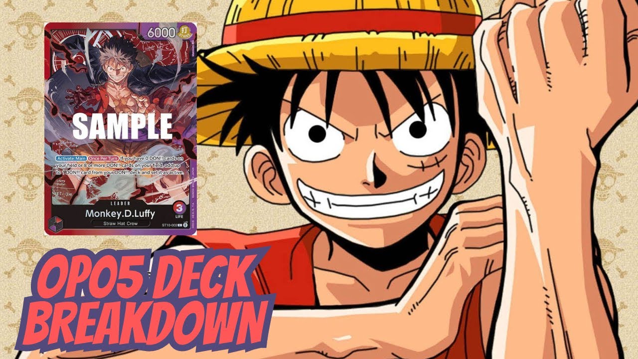 OP05 Red/Purple Luffy Deck Profile + Gameplay YouTube
