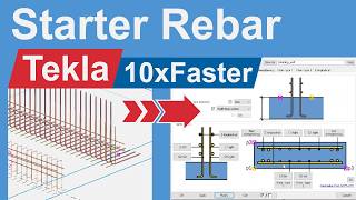 Tekla Starter Bars Plugin | Automated Wall Starter Reinforcement