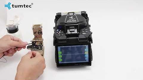 Tumtec FST-83A digital core alignment fusion splicer operation video
