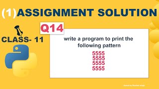 Python program to print the pattern