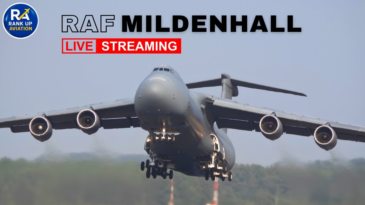 🔴Emergency KC-135 Squawking 7700 Lands at RAF Mildenhall | C-5 Super Galaxy Plane Spotting