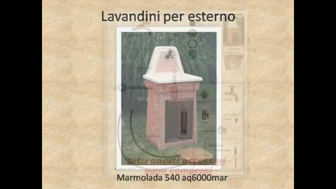 Lavandini per esterno marmolada 540 aq6000mar acquaio o lavabo ... Fontane lavatoi da esterno