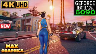 Fortnite Chun-Li Skin Gameplay | RTX 5090 ( 4K Max Settings + RTX ON )